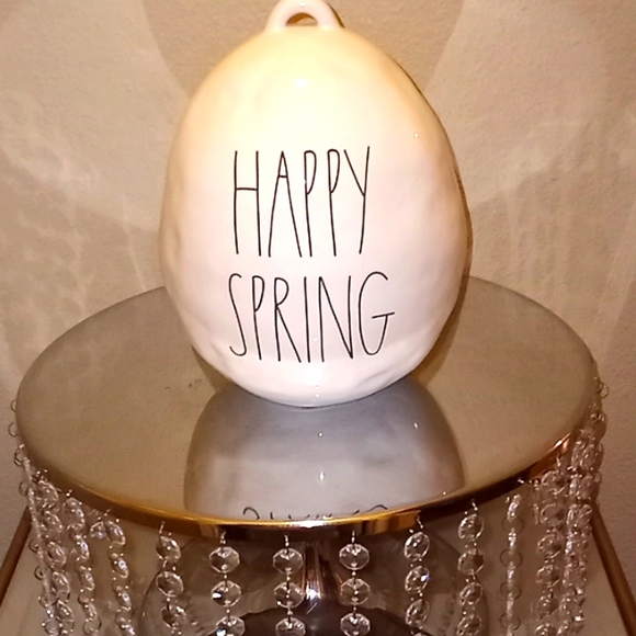 Rae Dunn Cream Happy Spring Easter Egg - Picture 9 of 10